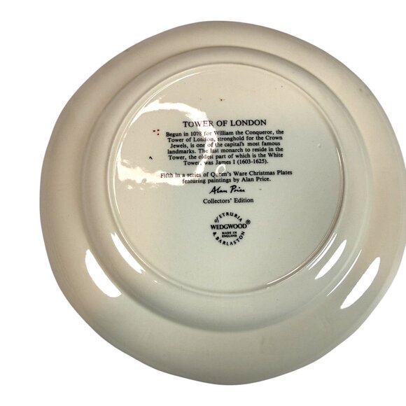 Queens Christmas Collectors Plates By Wedgwood Alan Price London Landmarks Set O - Picture 11 of 14